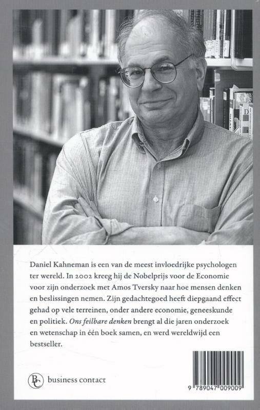 Achterkant boek Thinking Fast en Slow